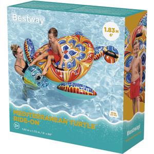 a2500682-bouee-natation-chevauchable-tortue-enfant-bestway-bleu-orange-183x173-cm