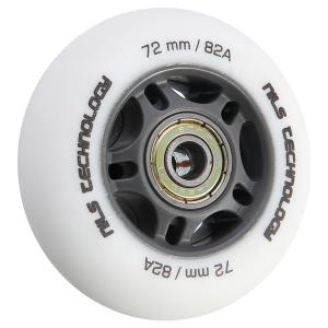 16-32-34-roue-de-roller-nils-extreme-pu-plus-abec-9-x4-white-mat-72x24-mm