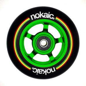 nokaic-ruedas-100mm-negro-verde-roue-de-trottinette-professionnelle-nokaic-negro-verde-100-mm