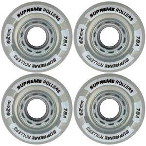 200888x-roue-de-roller-supreme-rollers-quad-x4-clear-62-mm